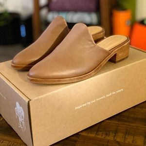 Soludos Venetian Mule, Tan Leather, Size 6